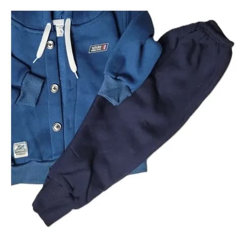 Conjunto Campera Con Capucha Y Pantalon Frisa Bebe - imagen 14
