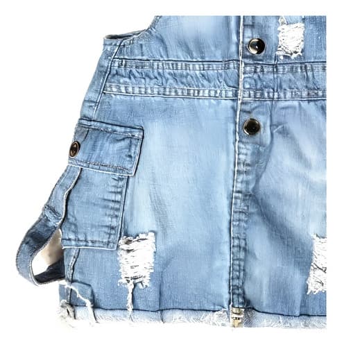 Enterito Jumper Pollera De Jeans, Niñas - imagen 4