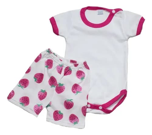 Set 2 Piezas Body Y Short De Algodón Bebes Primeras Medidas - imagen 13