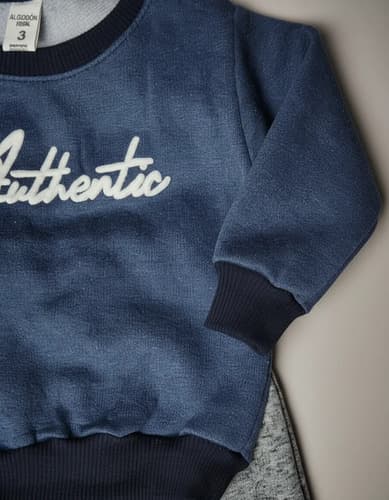 Conjunto Frizado De Buzo C. Redondo Y Pantalón  Bebe - imagen 4