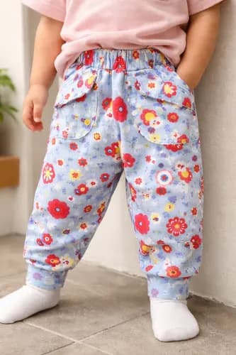 Pantalón Babucha Frisado Estampado Bebes Bolsillos - imagen 7