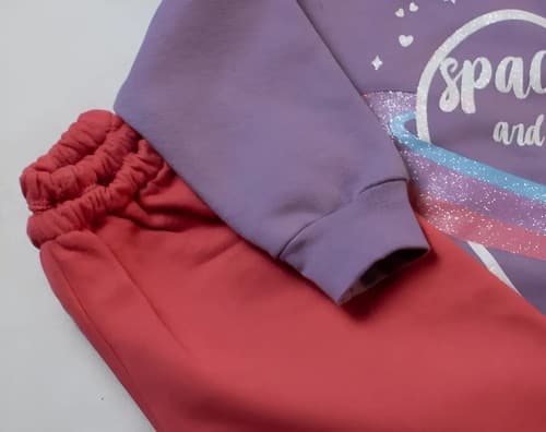 Conjunto Friza De Buzo C. Redondo Y Pantalón  Beba Gat - imagen 3
