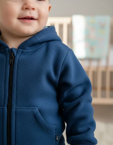Campera De Algodon Frizado Con Capucha Para  Bebe - imagen 34