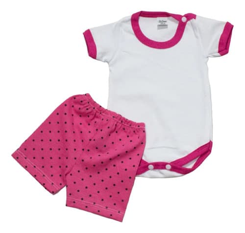 Set 2 Piezas Body Y Short De Algodón Bebes Primeras Medidas - imagen 4