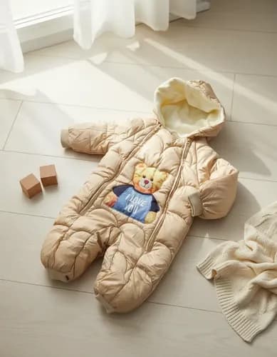 Enterito Astronauta Bebe Térmico Con Capucha - imagen 18