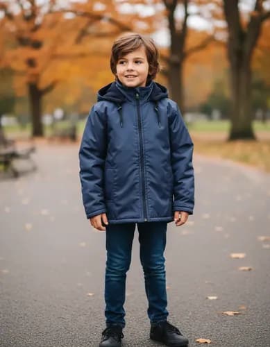 Campera Con Capucha Interior Tela Polar Niños - imagen 4