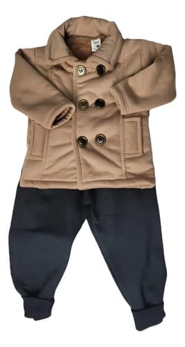 Conjunto Saco Interior Peluche Y Pantalon Jogging Friza Bebe - imagen 6