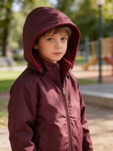 Campera Con Capucha Interior Tela Polar Niños