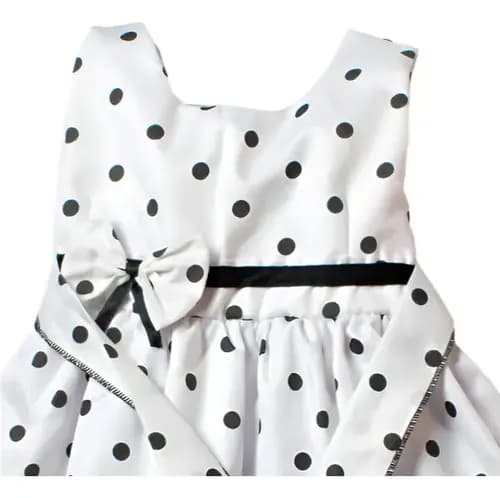 Vestido Corto Zaphira Beba Sin Manga Lazo Primavera - imagen 3