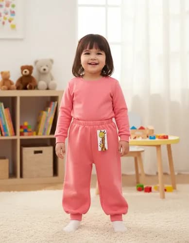 Pantalon Babucha De Algodon Frizado Con Puño Bebes - imagen 29