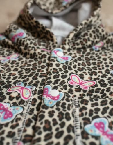 Campera/capucha De Algodón Friza Estampada Beba Botones - imagen 9