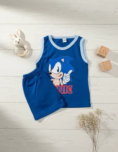 Musculosa  Y Short De Algodón Bebe - imagen 35