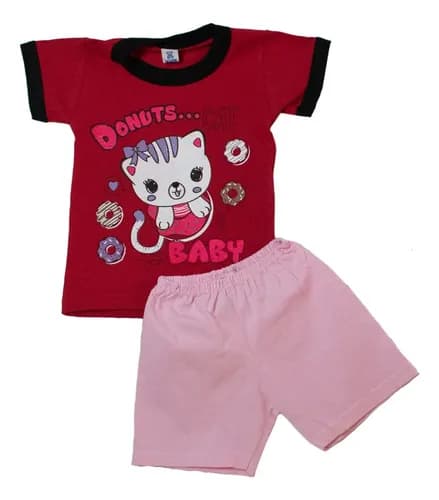 Conjuntos De Algodon Remera Manga Corta/short  Bebes - imagen 20