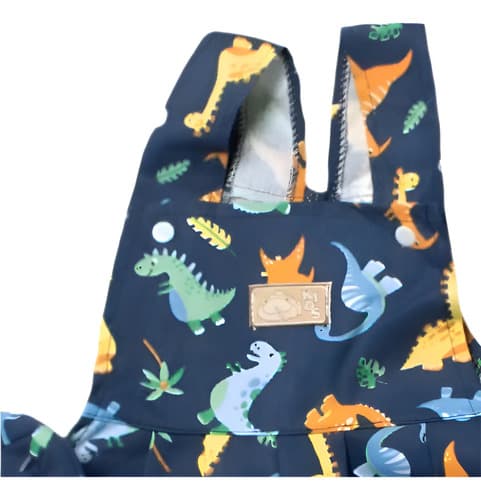 Jardinero Pañalero  De Algodón Estampado Y Gorro Para Bebes - imagen 8