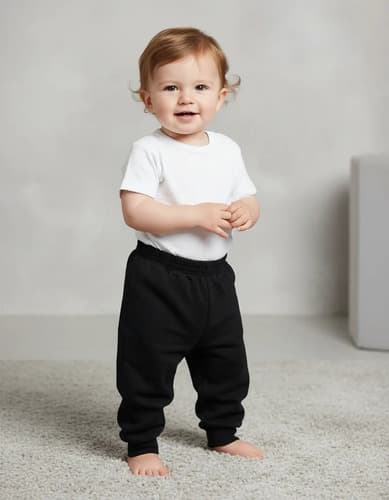 Pantalon Babucha De Algodon Frizado Con Puño Bebes - imagen 19