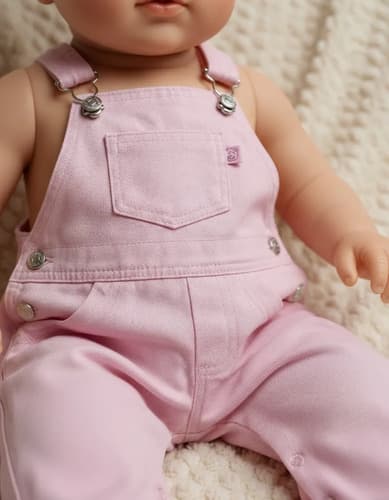 Jardinero Gabardina Color Para Bebes - imagen 22