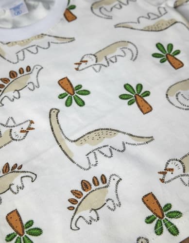Conjunto Remera Manga Corta Y Short De Bengalina Bebe - imagen 9
