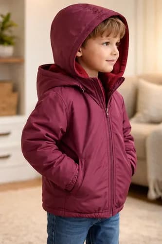 Campera Con Capucha Interior Tela Polar Niños - imagen 7