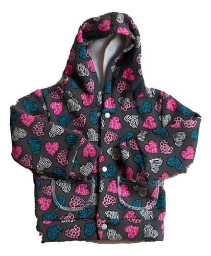 Campera/capucha De Algodón Friza Estampada Beba Botones - imagen 16