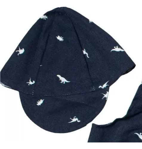 Jardinero Pañalero  De Algodón Estampado Y Gorro Para Bebes - imagen 16