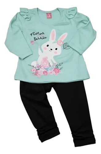 Remera De Algodon Y Calza Modal Beba - imagen 4