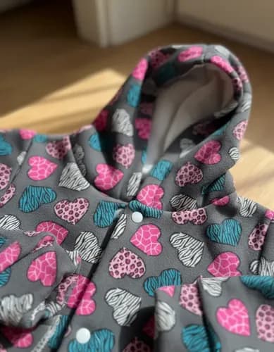 Campera/capucha De Algodón Friza Estampada Beba Botones - imagen 17