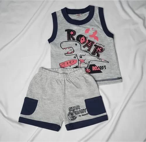 Musculosa  Y Short De Algodón Bebe - imagen 6