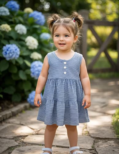 Vestido Solero Rayado De Beba - imagen 6
