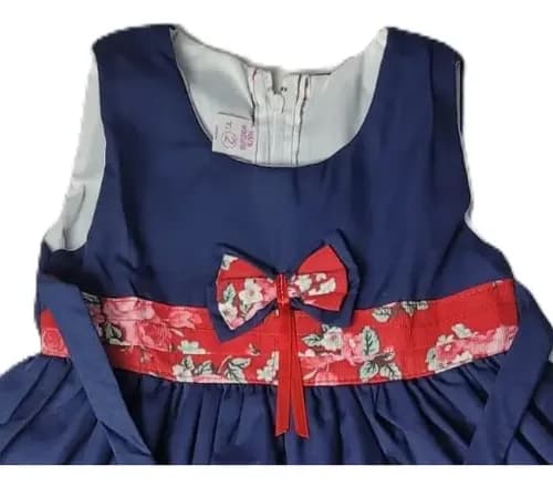 Vestido Beba Vestir Verano Lazo Y Moño - imagen 7