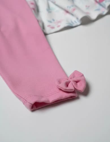 Conjunto De Calza Modal Soft Y Remera M. L. Algodon  Beba - imagen 4