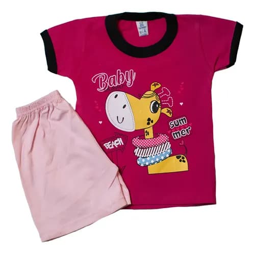 Conjuntos De Algodon Remera Manga Corta/short  Bebes