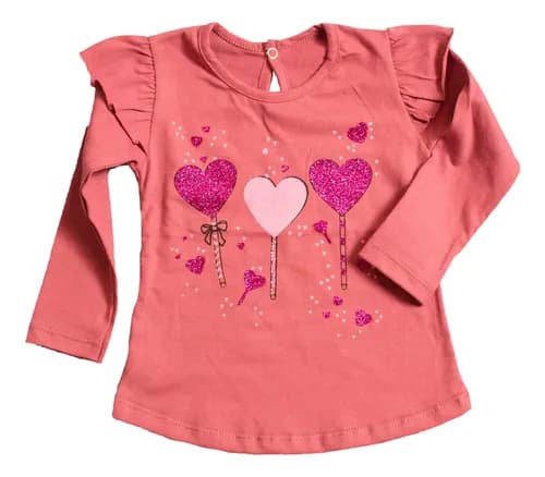 Remera M. Larga De Algodon Estampado Beba - imagen 7