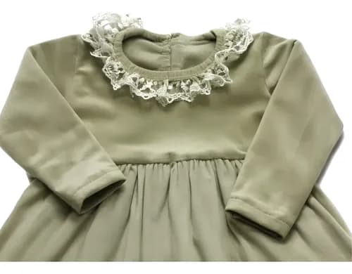 Vestido De Plush Manga Larga Beba - imagen 3