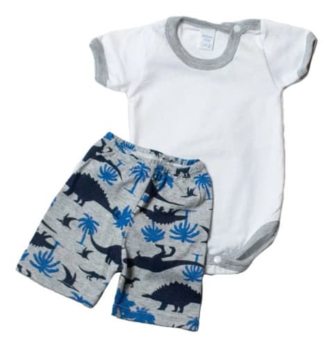 Set 2 Piezas Body Y Short De Algodón Bebes Primeras Medidas - imagen 14