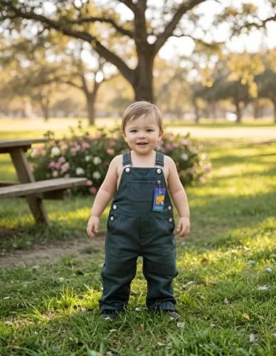 Jardinero Gabardina Color Para Bebes