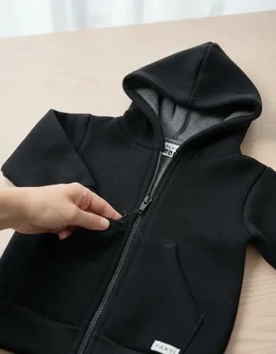 Campera De Algodon Frizado Con Capucha Para  Bebe - imagen 35