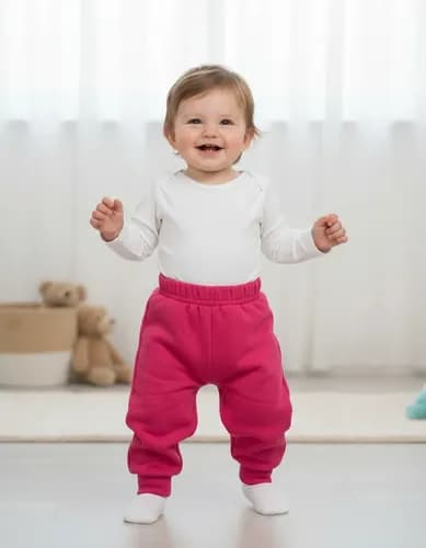 Pantalon Babucha De Algodon Frizado Con Puño Bebes - imagen 16