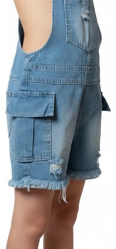 Jardinero Corto Cargo De Jeans Niñas - imagen 6
