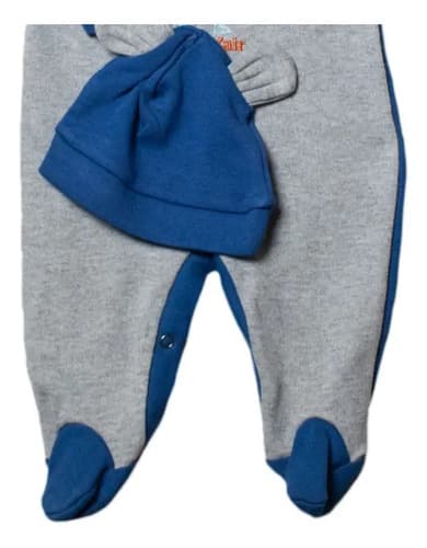 Enterito Pañalero De Algodon  Gorrito Orejitas Bebes - imagen 6