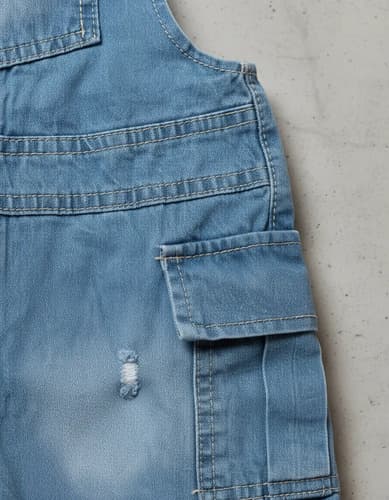 Jardinero Corto Cargo De Jeans Niñas - imagen 5