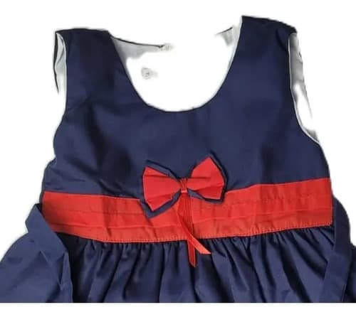 Vestido Beba Vestir Verano Lazo Y Moño - imagen 2