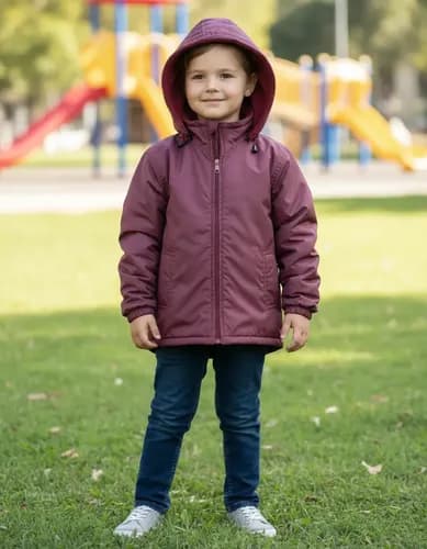 Campera Con Capucha Interior Tela Polar Niños - imagen 6