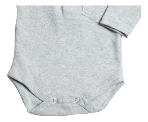 Bodys Manga Larga  De Algodón Con Cuello Chomba Bebes - imagen 12