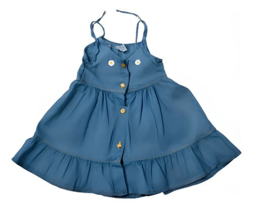 Vestido Solero Jeans Para Beba - imagen 2