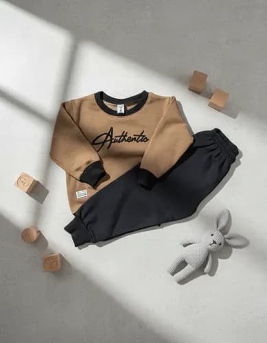 Conjunto Frizado De Buzo C. Redondo Y Pantalón  Bebe - imagen 2
