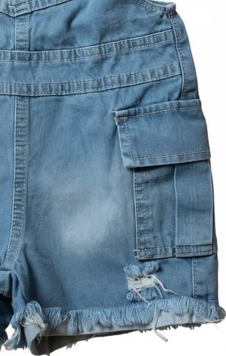 Jardinero Corto Cargo De Jeans Niñas - imagen 4