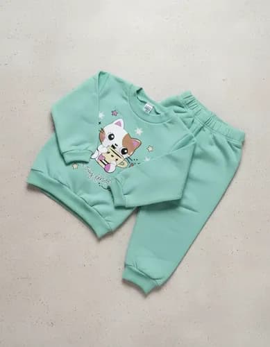 Conjunto Friza De Buzo C. Redondo Y Pantalón  Beba Gat - imagen 7