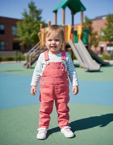 Jardinero Gabardina Color Para Bebes - imagen 17