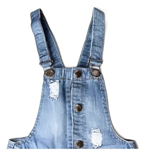 Enterito Jumper Pollera De Jeans, Niñas - imagen 3
