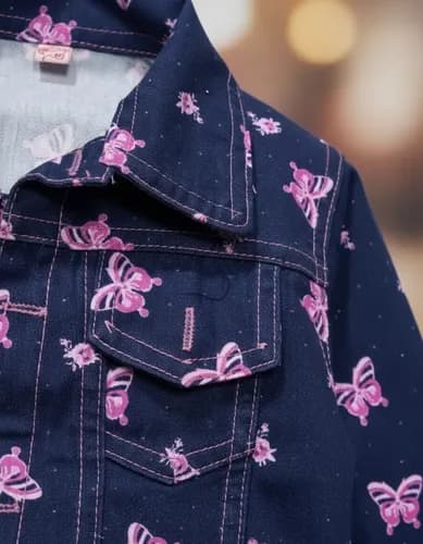 Campera De Gabardina  Estampada Beba - imagen 5